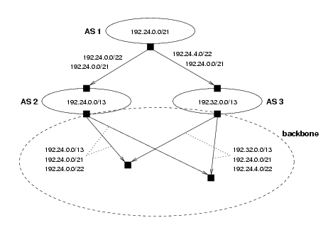 A multihomed AS